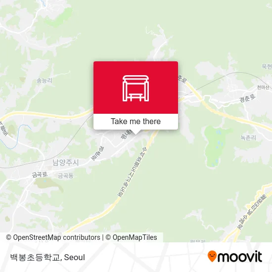 백봉초등학교 map