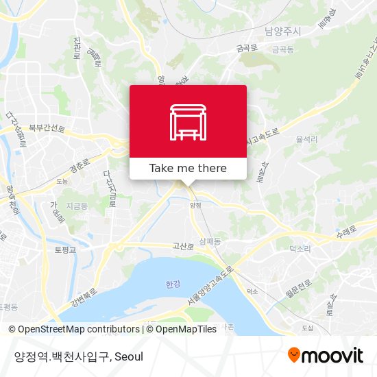양정역.백천사입구 map