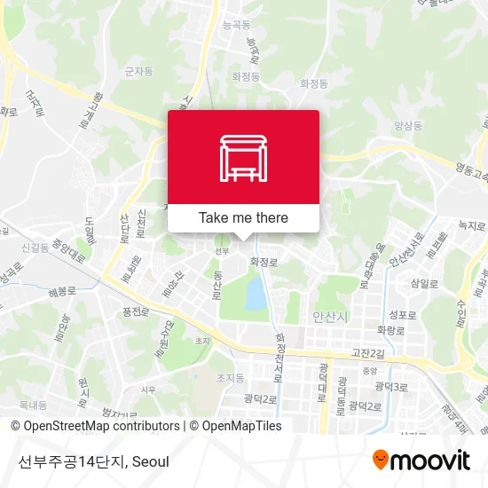 선부주공14단지 map