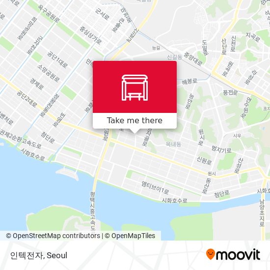 인텍전자 map