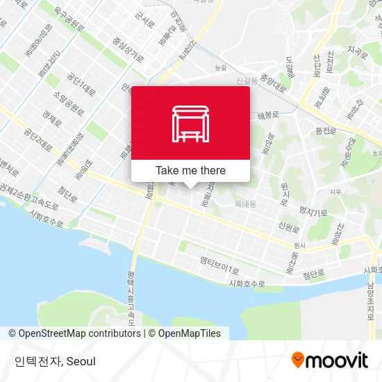 인텍전자 map
