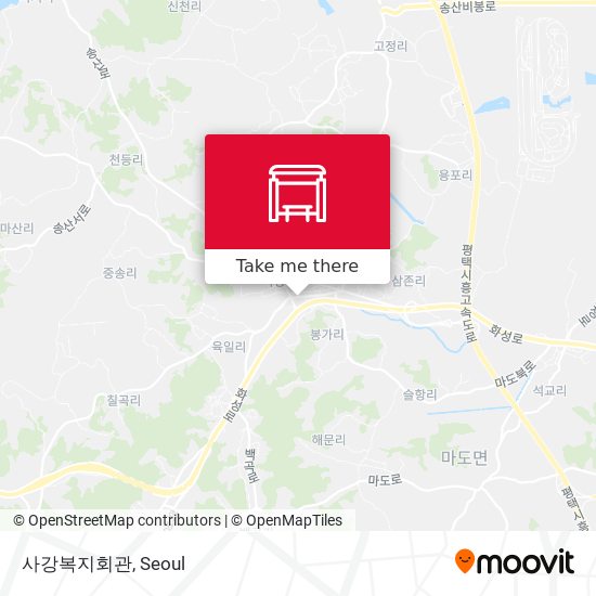 사강복지회관 map