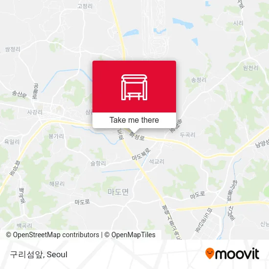 구리섬앞 map