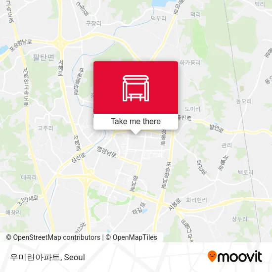 우미린아파트 map