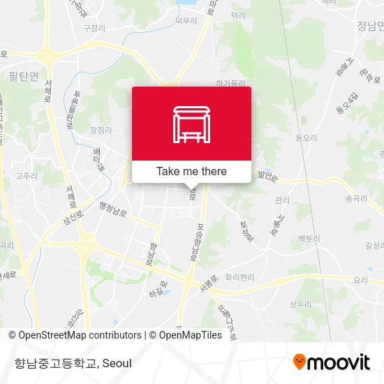 향남중고등학교 map
