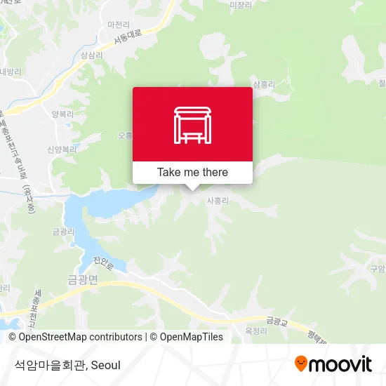 석암마을회관 map
