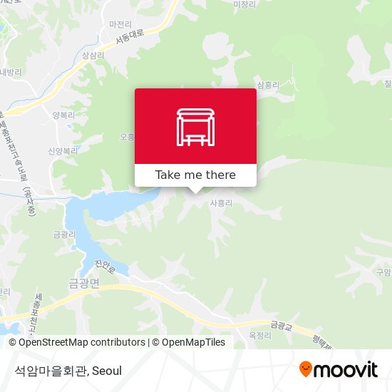 석암마을회관 map