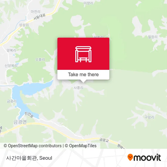 사간마을회관 map