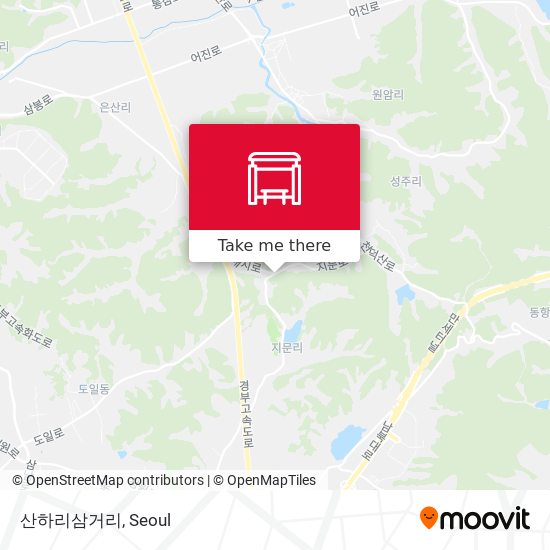 산하리삼거리 map