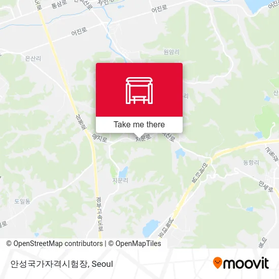 안성국가자격시험장 map