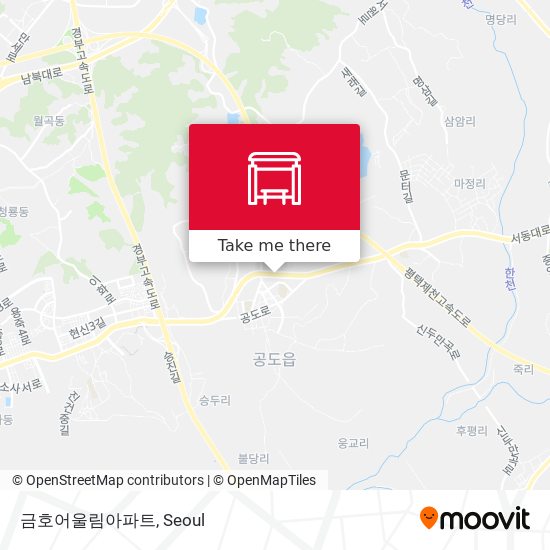 금호어울림아파트 map