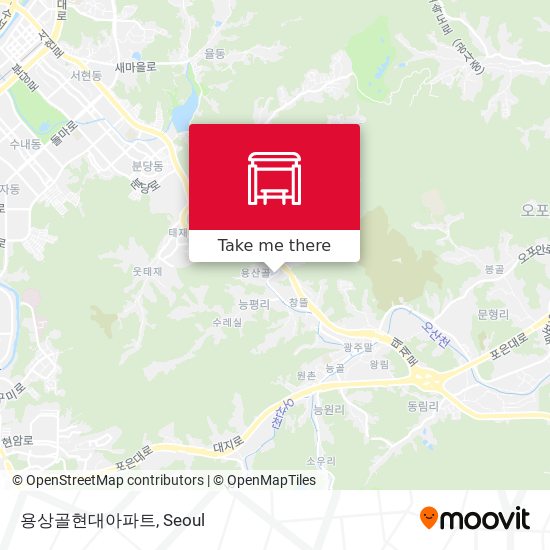 용상골현대아파트 map
