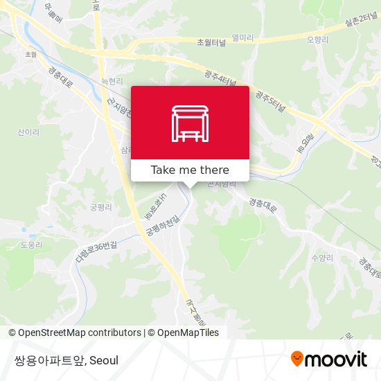 쌍용아파트앞 map