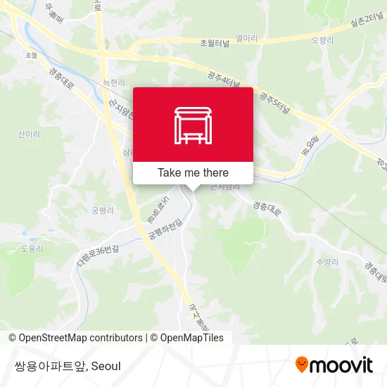쌍용아파트앞 map