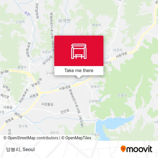 양봉리 map