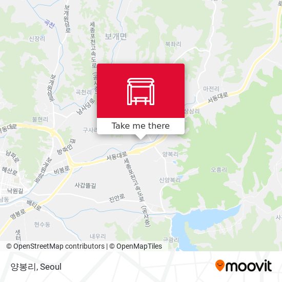 양봉리 map