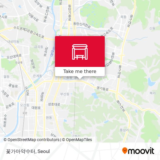 꽃가마약수터 map