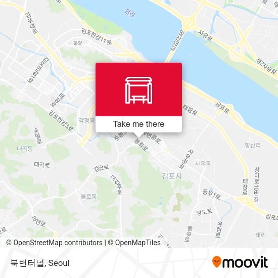 북변터널 map