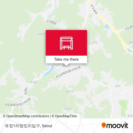 유정1리방도리입구 map
