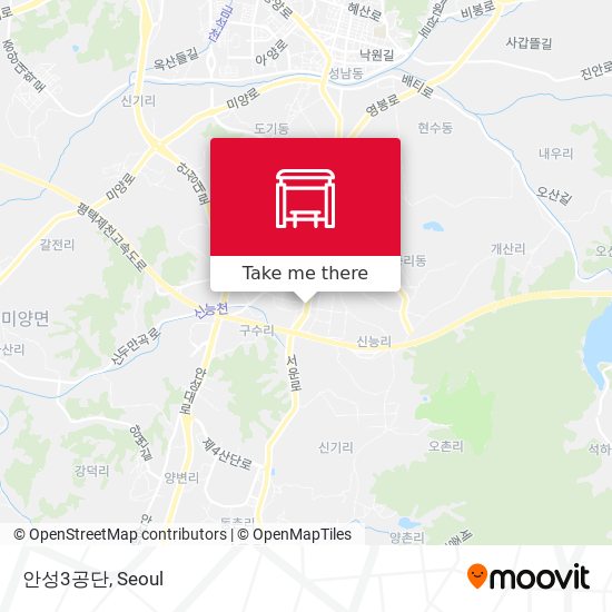 안성3공단 map
