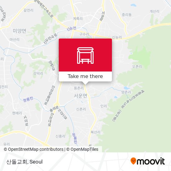 산돌교회 map