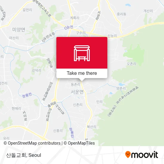 산돌교회 map