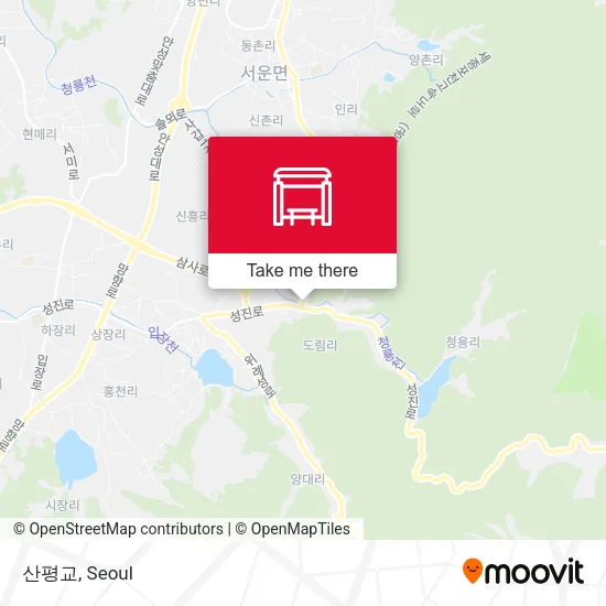산평교 map