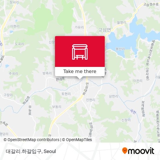 대갈리.하갈입구 map