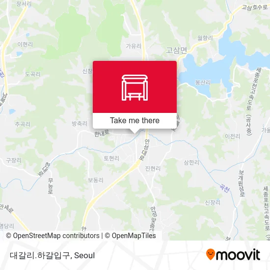 대갈리.하갈입구 map
