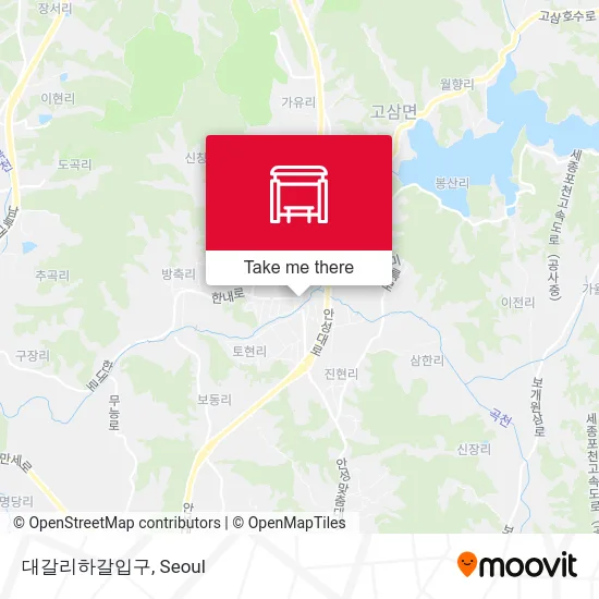대갈리하갈입구 map