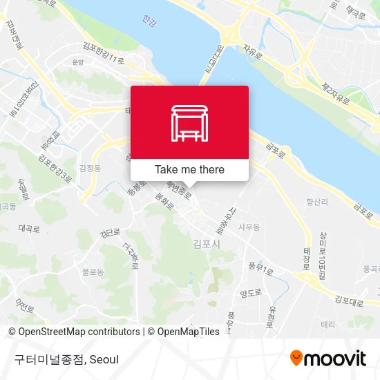 구터미널종점 map