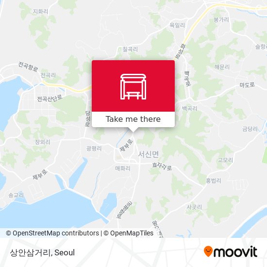 상안삼거리 map