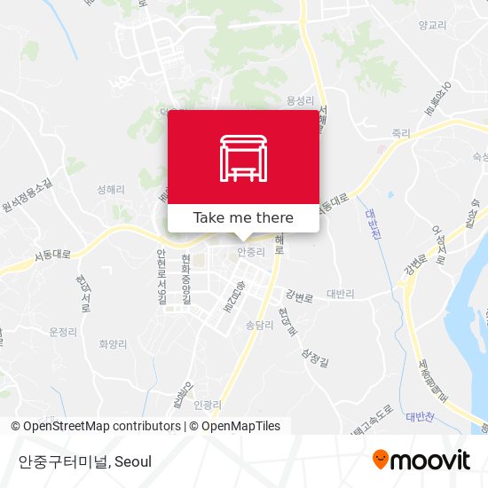 안중구터미널 map