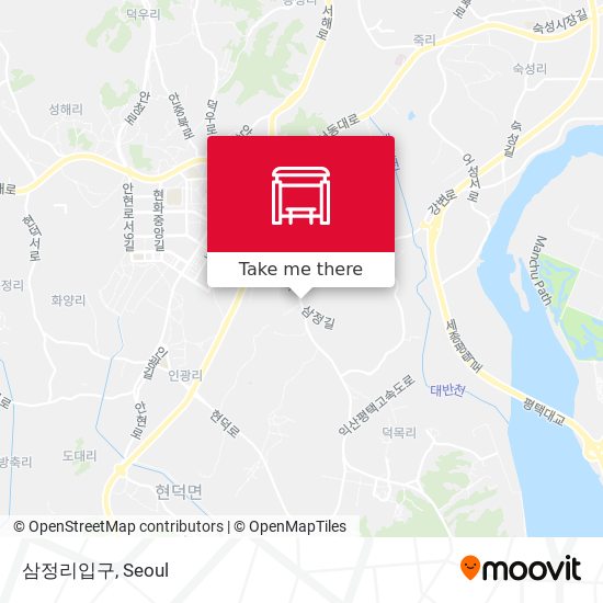 삼정리입구 map
