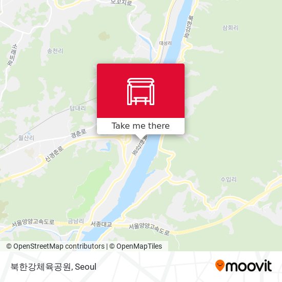 북한강체육공원 map