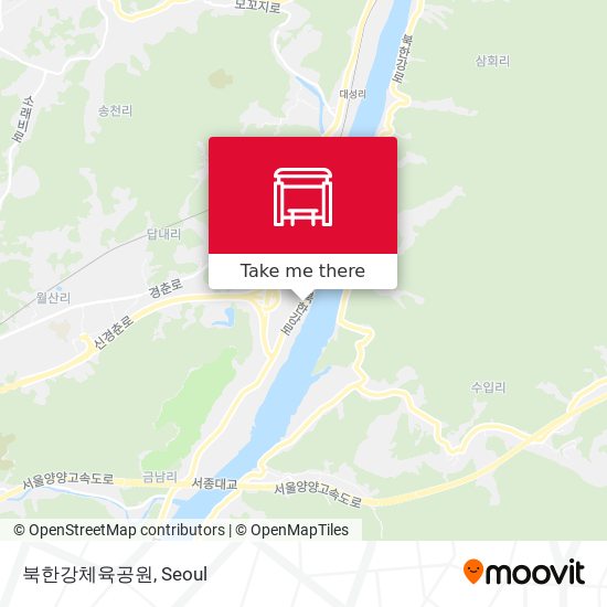 북한강체육공원 map