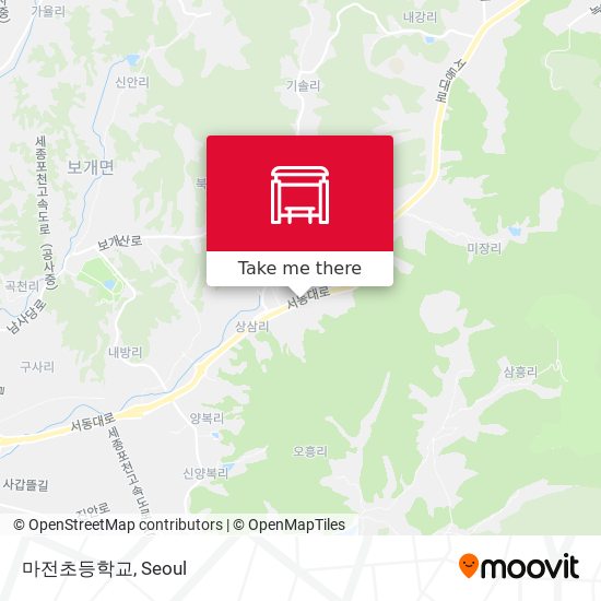마전초등학교 map