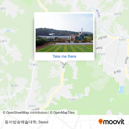 동아방송예술대학 map