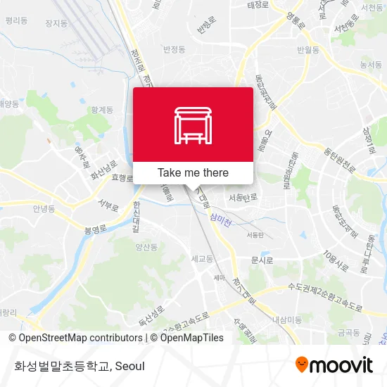 화성벌말초등학교 map