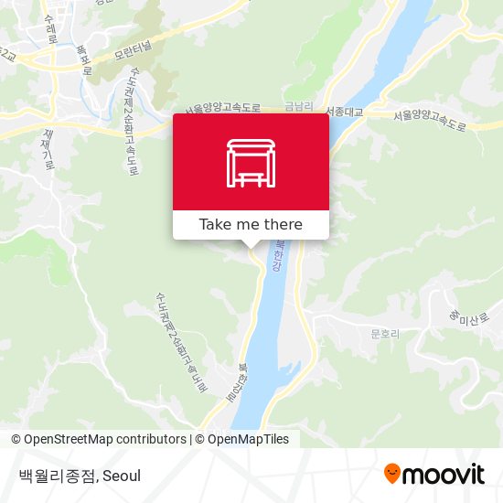 백월리종점 map