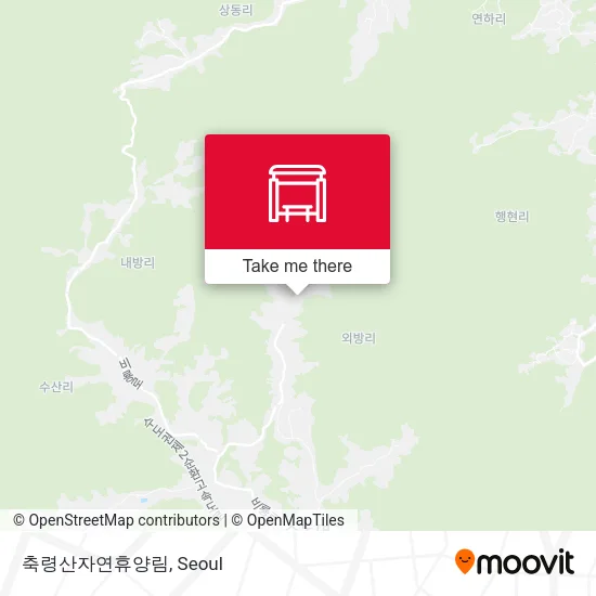 축령산자연휴양림 map