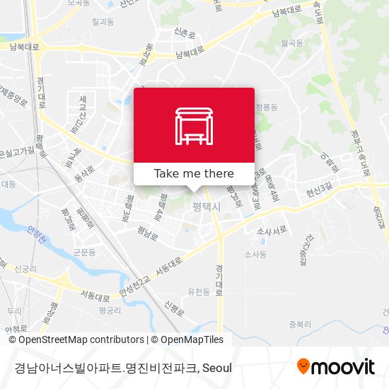 경남아너스빌아파트.명진비전파크 map