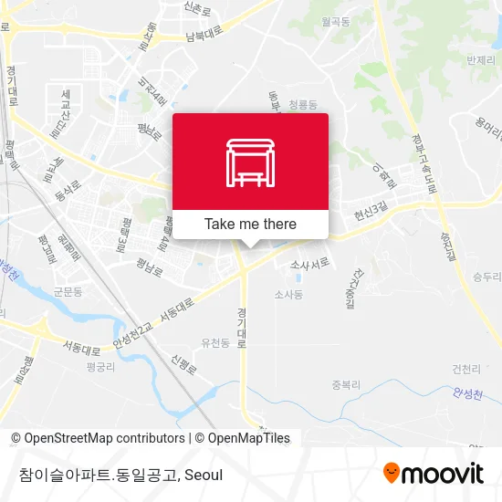 참이슬아파트.동일공고 map