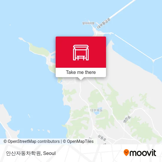 안산자동차학원 map