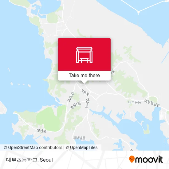 대부초등학교 map