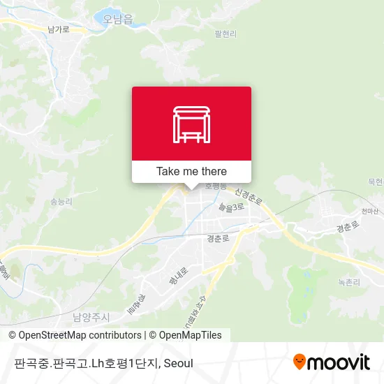 판곡중.판곡고.Lh호평1단지 map