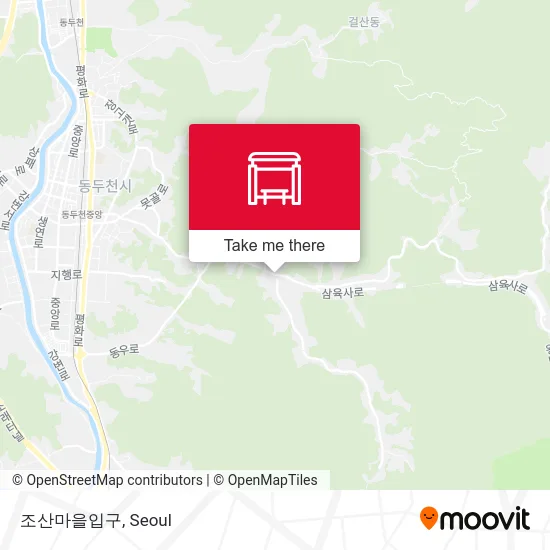 조산마을입구 map