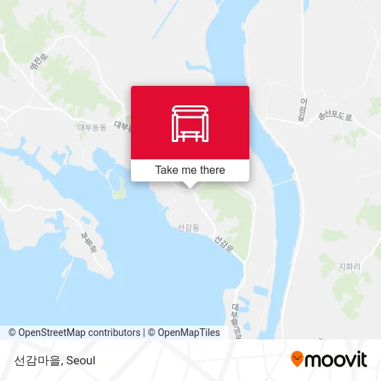 선감마을 map
