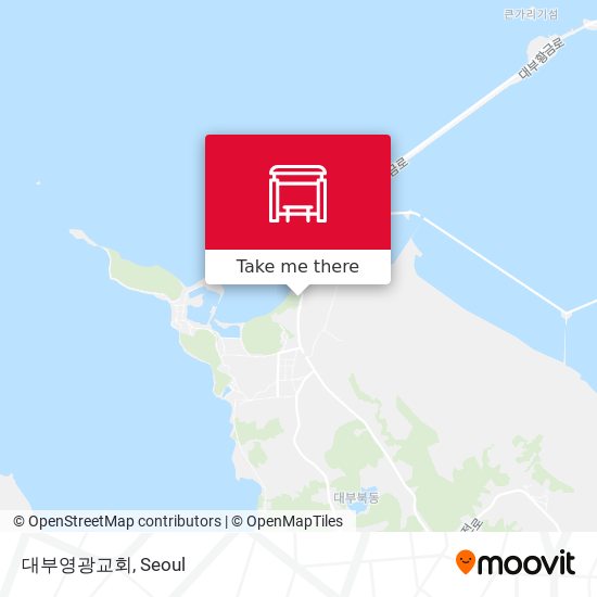 대부영광교회 map