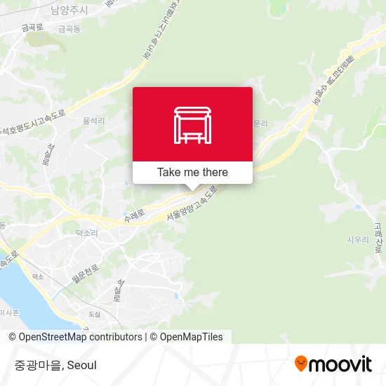 중광마을 map